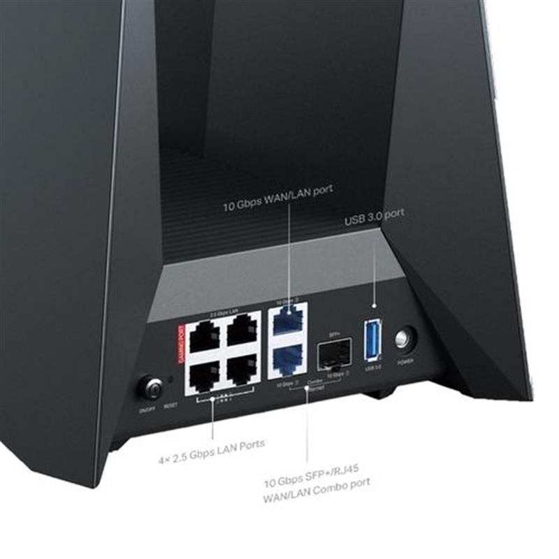 TP-Link ARCHER GE800 draadloze router 10 Gigabit Ethernet Tri-band (2,4 GHz / 5 GHz / 6 GHz)