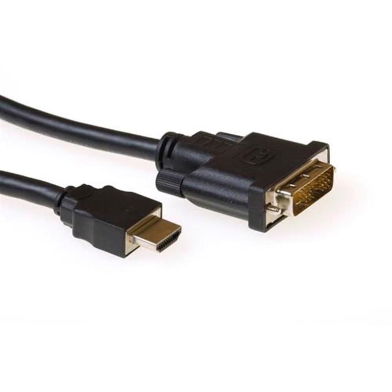 ACT Verloopkabel HDMI A male - DVI-D male