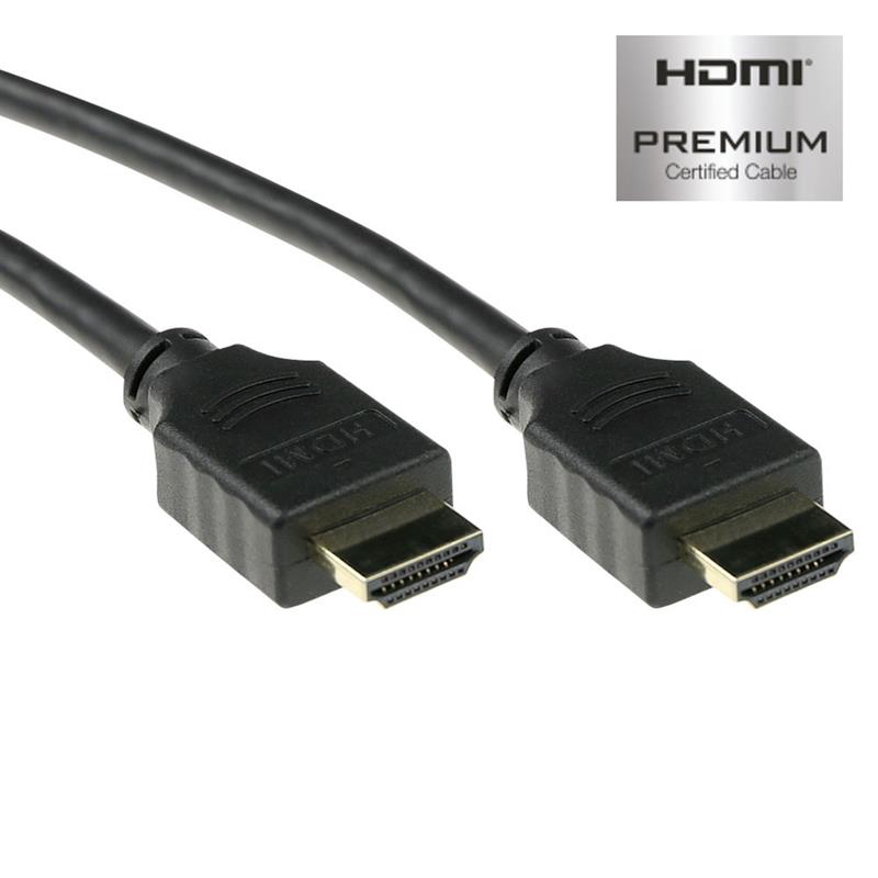 ACT AK3941 HDMI kabel 0,5 m HDMI Type A (Standaard) Zwart
