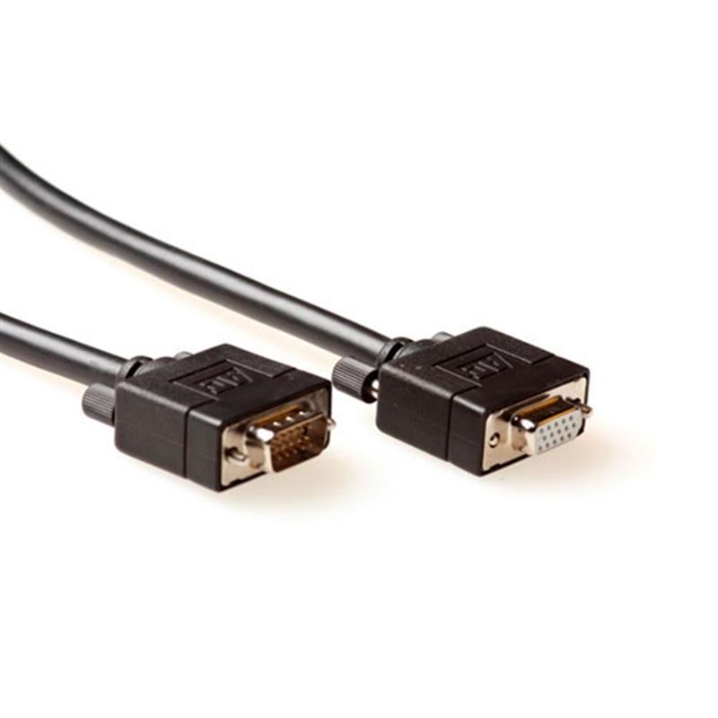 ACT VGA m/f 1m VGA kabel VGA (D-Sub) Zwart