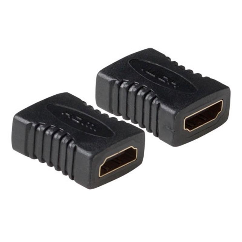 ACT AP1005 tussenstuk voor kabels HDMI A Zwart