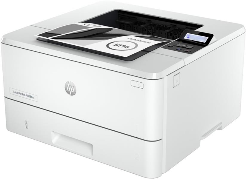 HP LaserJet Pro 4002dn printer, Print, Dubbelzijdig printen; Eerste pagina snel gereed; Energiezuinig; Compact formaat; Optimale beveiliging