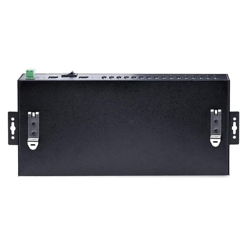 StarTech.com 16-Port Industrial USB 3.0 Hub, 5Gbps, Staal, DIN/Wand/Rack Monteerbaar, ESD Beveiliging, Terminal Block Voeding, Tot 120W Gedeelde USB C