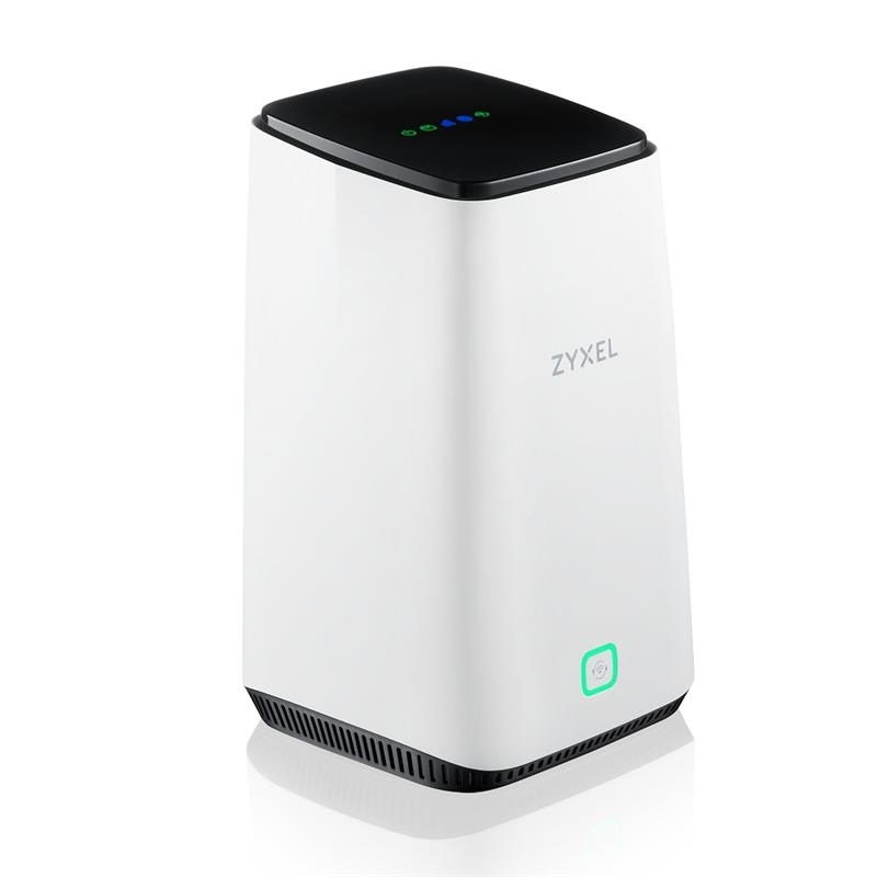 Zyxel FWA510 draadloze router Multi-Gigabit Ethernet Tri-band (2.4 GHz / 5 GHz / 5 GHz) 5G Zwart, Wit