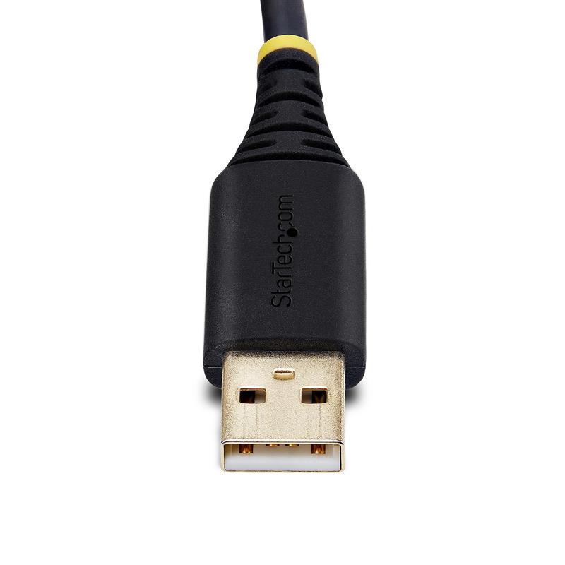 StarTech.com 2m USB naar Null Modem Adapter/Converter Kabel, COM Retention, FTDI, USB-A naar DB9 RS232, Verwisselbare DB9 Schroeven/Moeren, ESD Besher