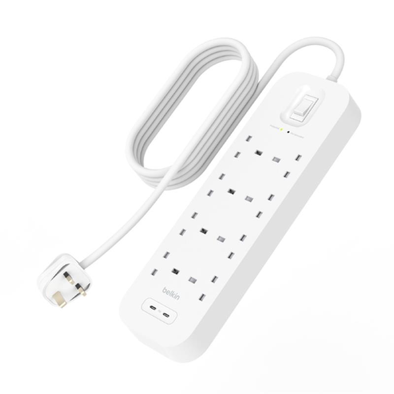 Belkin Connect Wit 8 AC-uitgang(en) 2 m