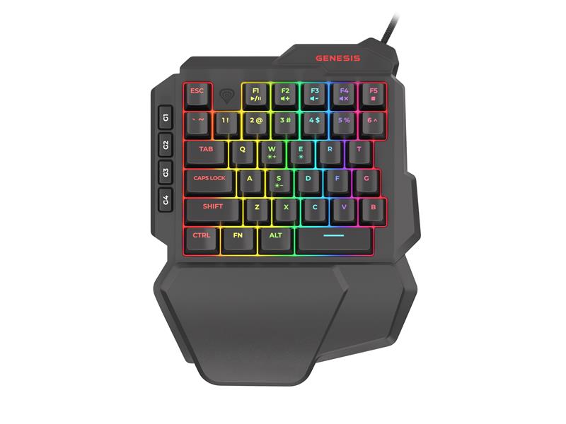 GENESIS Thor 100 RGB numeriek toetsenbord Universeel USB Zwart