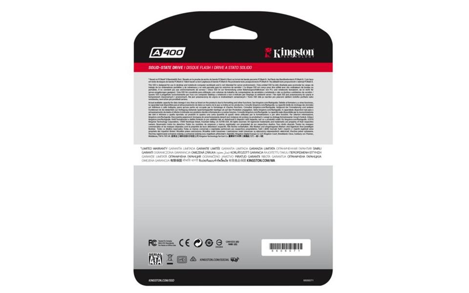 Kingston Technology A400 2.5 480 GB SATA III TLC