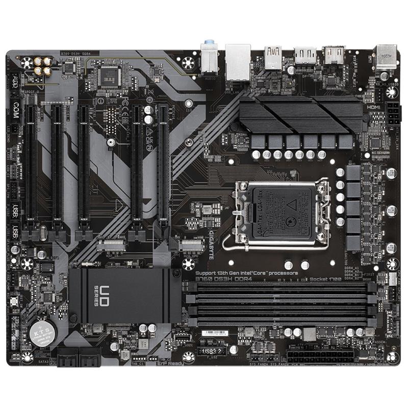 Gigabyte B760 DS3H DDR4 moederbord Intel B760 Express LGA 1700 ATX