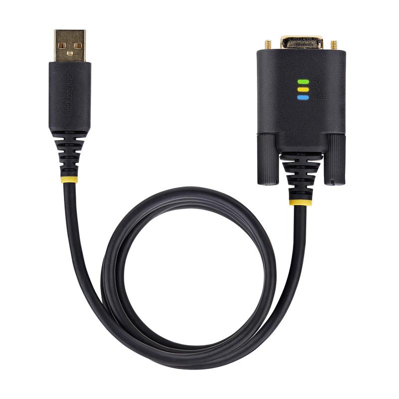 StarTech.com 2m USB naar Null Modem Adapter/Converter Kabel, COM Retention, FTDI, USB-A naar DB9 RS232, Verwisselbare DB9 Schroeven/Moeren, ESD Besher