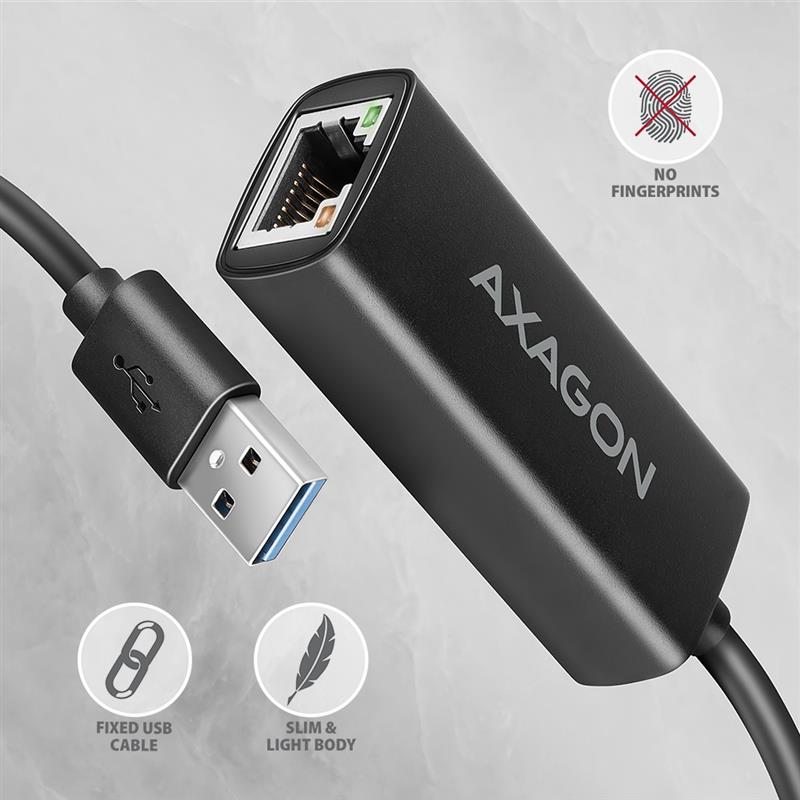 Axagon ADE-AR USB-A 3.2 Gen 1 - Gigabit Ethernet 10/100/1000 Adapter - Adapter - Digital/Daten 1000 Mbit/s