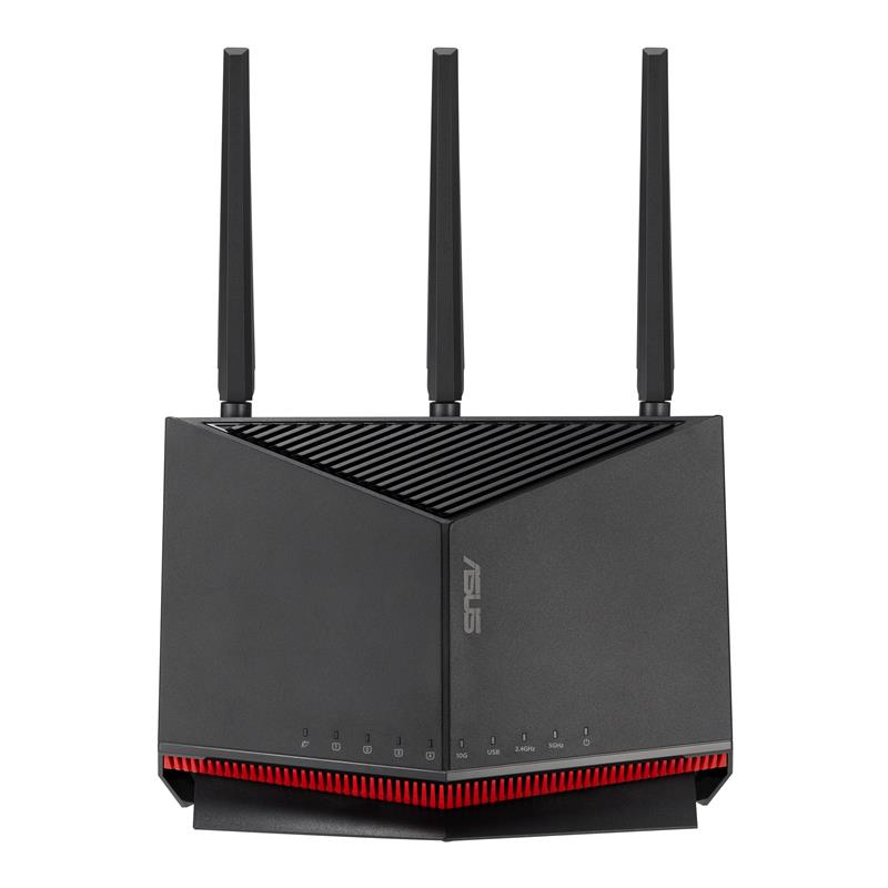 ASUS RT-BE86U draadloze router 10 Gigabit Ethernet Dual-band (2.4 GHz / 5 GHz) Zwart