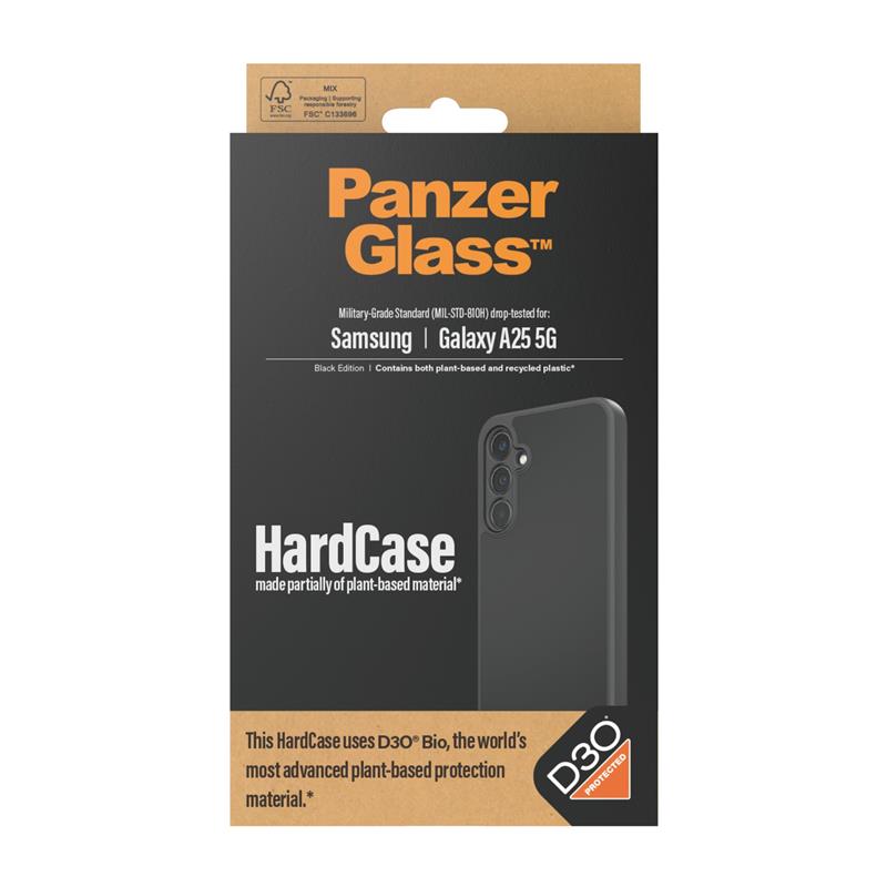 PanzerGlass HardCase with D3O Samsung New A24 5G Black mobiele telefoon behuizingen Hoes Transparant