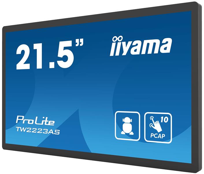 iiyama ProLite TW2223AS-B2 computer monitor 54,6 cm (21.5"") Full HD Touchscreen Zwart