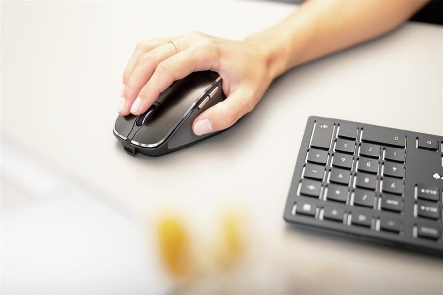 CHERRY Stream Desktop Recharge toetsenbord Inclusief muis RF Draadloos QWERTY Engels Grijs
