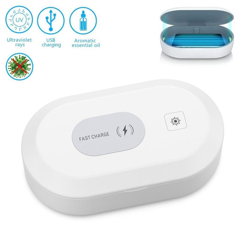 CASEME UV Box Smartphone Cleaner Wireless Charger white 