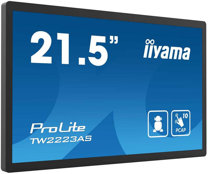 iiyama ProLite TW2223AS-B2 computer monitor 54,6 cm (21.5"") Full HD Touchscreen Zwart