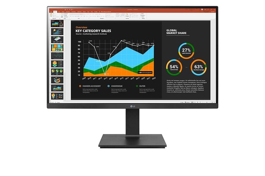 LG 27BQ75QB-B computer monitor 68,6 cm (27"") 2560 x 1440 Pixels Quad HD LCD Zwart