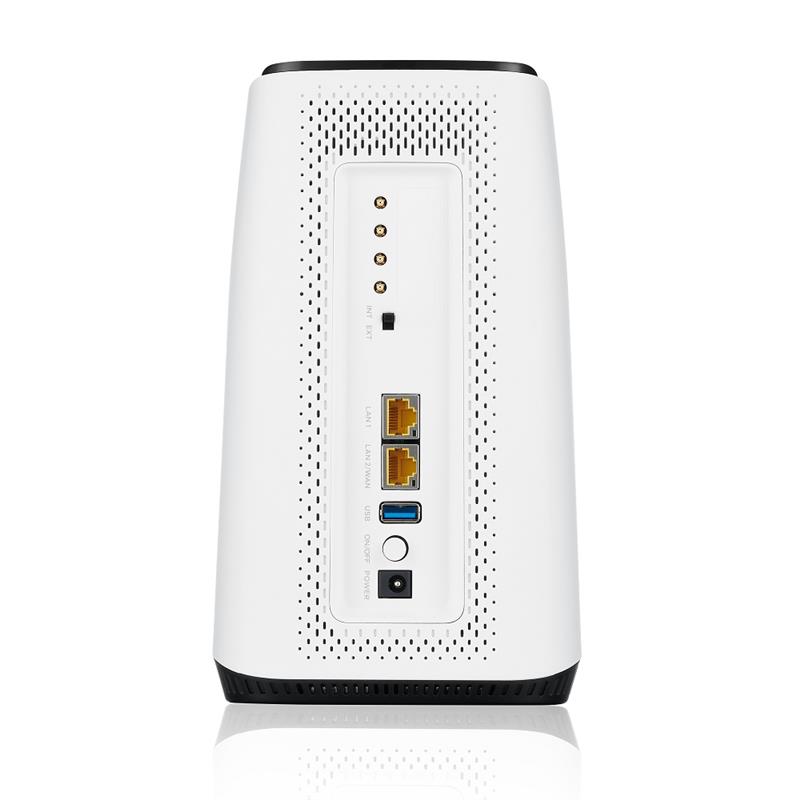 Zyxel FWA510 draadloze router Multi-Gigabit Ethernet Tri-band (2.4 GHz / 5 GHz / 5 GHz) 5G Zwart, Wit