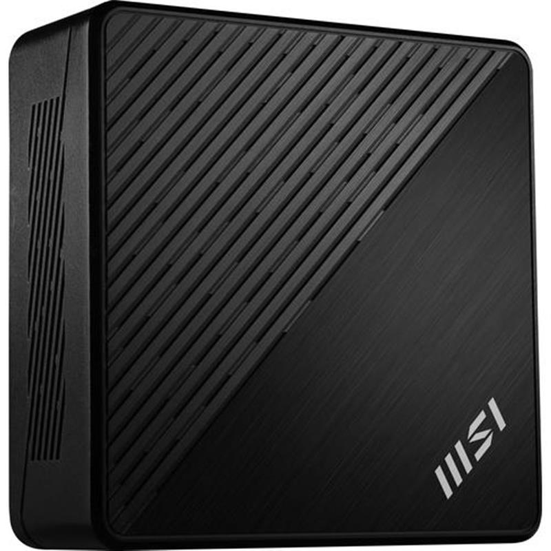 MSI Cubi N ADL S-078EU Intel® N N100 4 GB DDR4-SDRAM 128 GB SSD Windows 11 Pro Mini PC Zwart