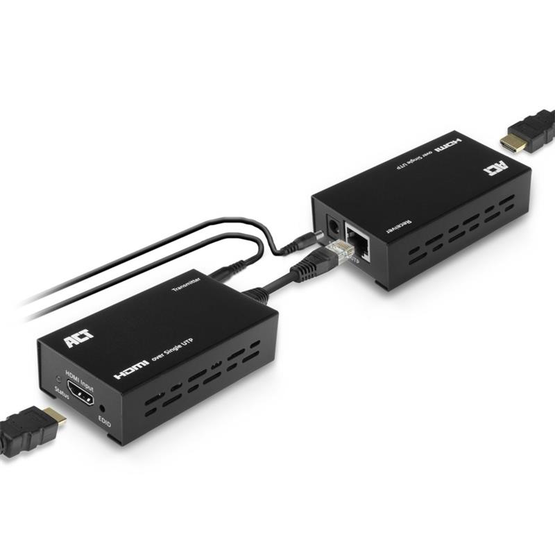 ACT AC7800 HDMI Extender set via een enkele UTP kabel, max. 50m