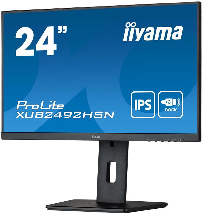 iiyama ProLite XUB2492HSN-B5 LED display 61 cm (24"") 1920 x 1080 Pixels Full HD Zwart