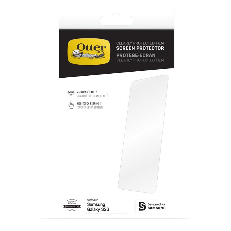 OtterBox CP Film Screen Protection voor Galaxy S23, Film Screen Protector, Anti-Scratch Defense, Betrouwbare bescherming tegen krassen en slijtage