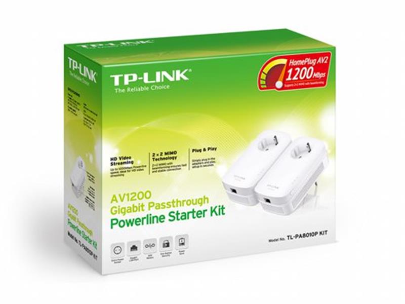 TP-LINK AV1200 1200 Mbit/s Ethernet LAN Wit 2 stuk(s)