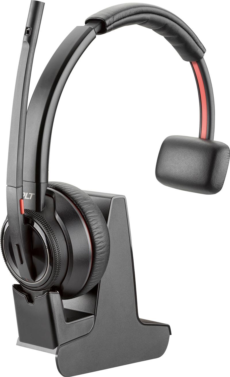 HP Poly Savi 8210 Headset Bedraad Handheld Kantoor/callcenter Bluetooth Zwart
