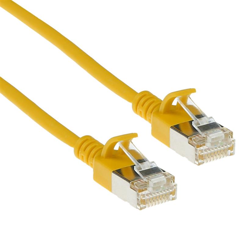ACT DC7802 netwerkkabel Geel 2 m Cat6a U/FTP (STP)