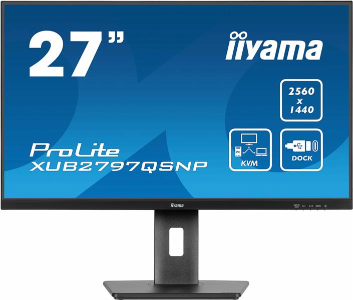 iiyama ProLite XUB2797QSNP-B1 computer monitor 68,6 cm (27"") 2560 x 1440 Pixels Wide Quad HD LED Zwart