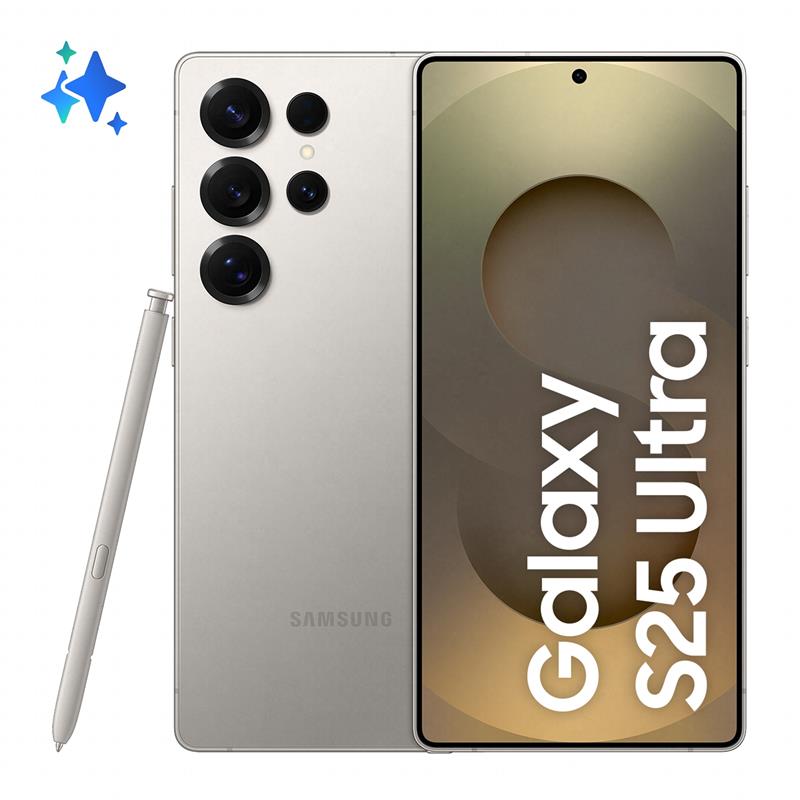 Samsung Galaxy S25 Ultra 17,5 cm (6.9"") Dual SIM Android 15 5G USB Type-C 12 GB 256 GB 5000 mAh Grijs, Titanium