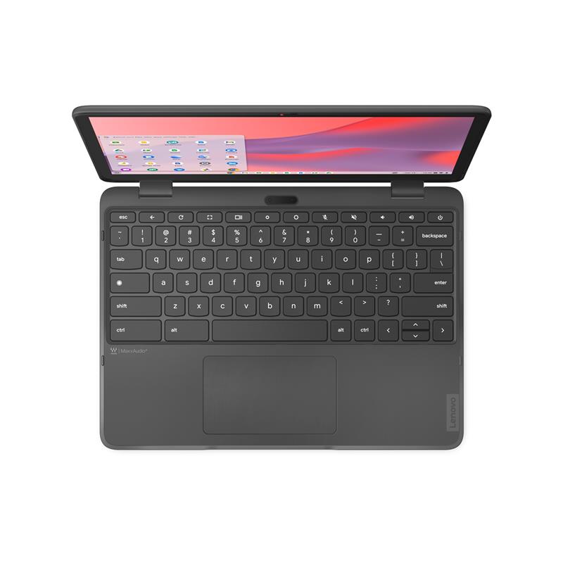 Lenovo 500e Yoga Chromebook Intel® N N100 31 cm (12.2"") Touchscreen WUXGA 8 GB LPDDR5-SDRAM 64 GB eMMC Wi-Fi 6E (802.11ax) ChromeOS Grijs