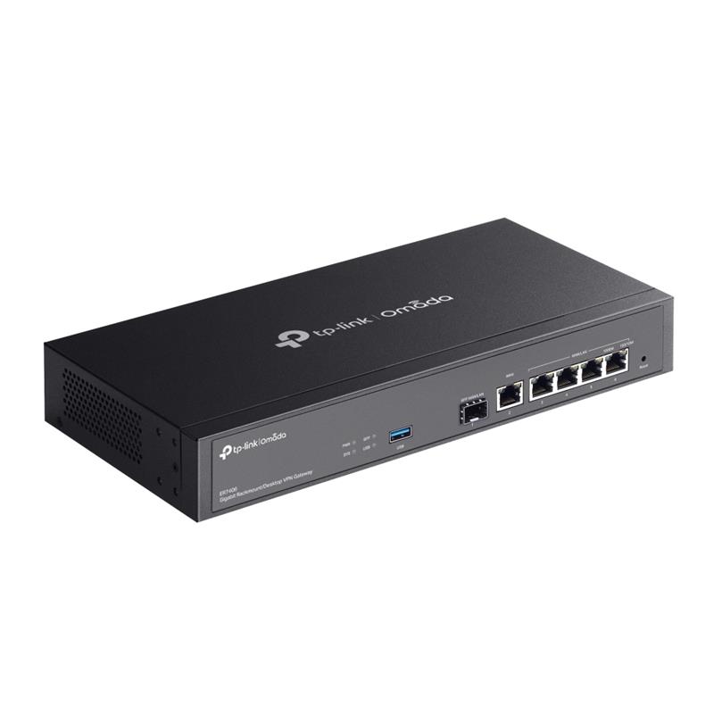 TP-Link ER7406 bedrade router Gigabit Ethernet Zwart