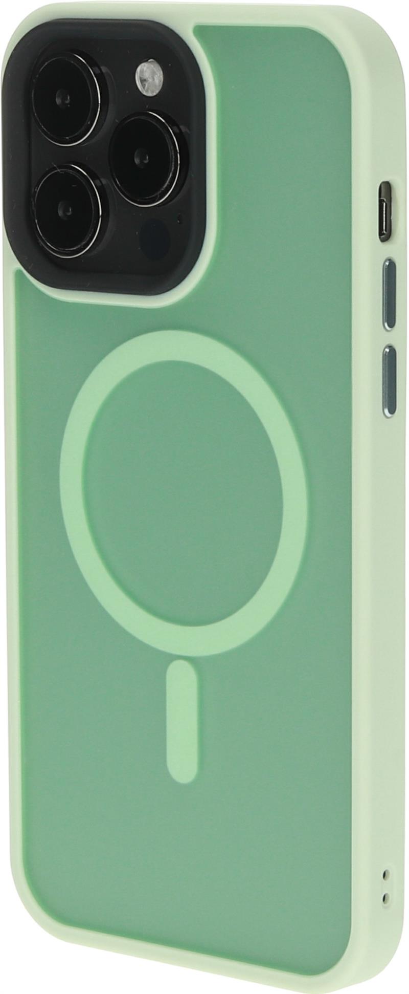 Mobiparts Hardcover Apple iPhone 14 Pro Max Satin Light Green Ltd Edition (Magsafe Compatible)