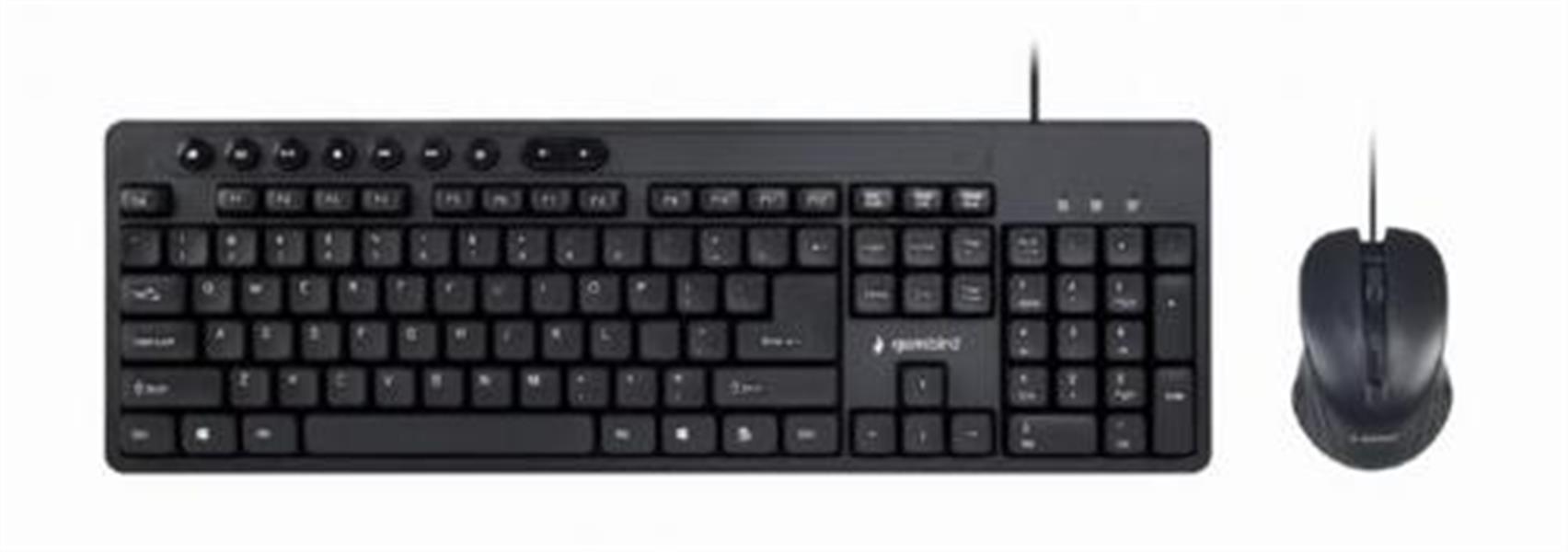Gembird KBS-UM-04 toetsenbord USB QWERTY Amerikaans Engels Zwart