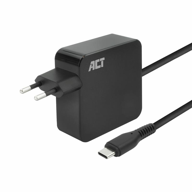 ACT AC2010 oplader voor mobiele apparatuur Laptop, Smartphone, Tablet Zwart AC Snel opladen Binnen