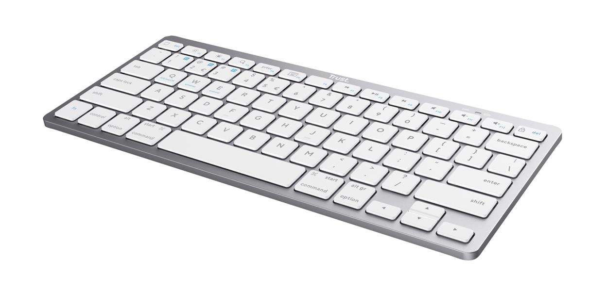 Trust 24651 toetsenbord Bluetooth QWERTY Amerikaans Engels Zilver