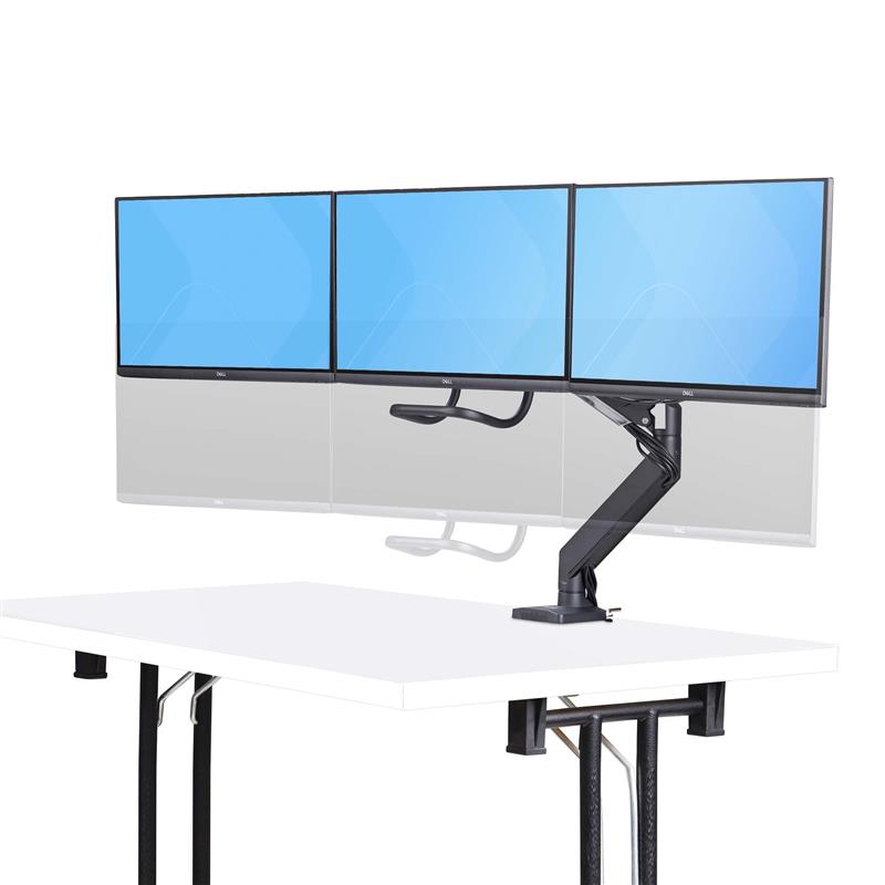 StarTech.com 3M1A3SG-MONITOR-ARM flat panel bureau steun 68,6 cm (27"") Zwart, Zilver