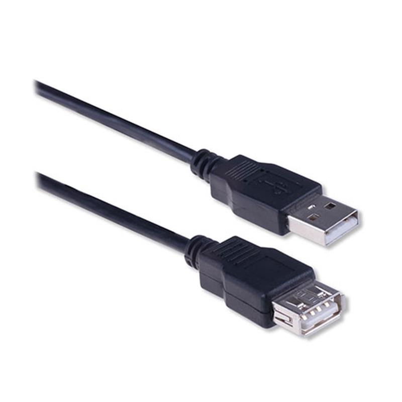 Ewent EW9622 USB-kabel 3 m 2.0 USB A Zwart