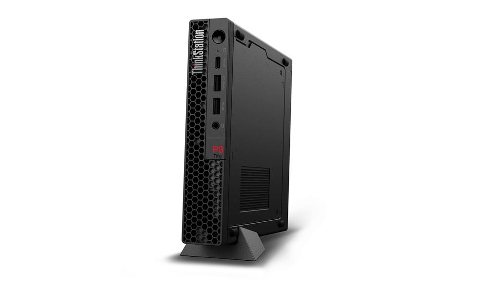 Lenovo ThinkStation P3 Intel® Core™ i7 i7-14700T 16 GB DDR5-SDRAM 512 GB SSD NVIDIA T400 Windows 11 Pro Mini PC Zwart