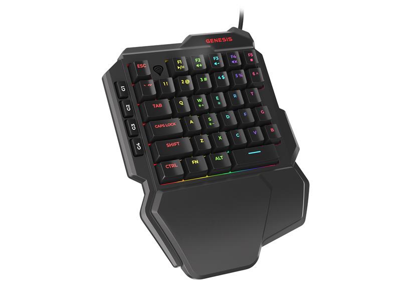 GENESIS Thor 100 RGB numeriek toetsenbord Universeel USB Zwart