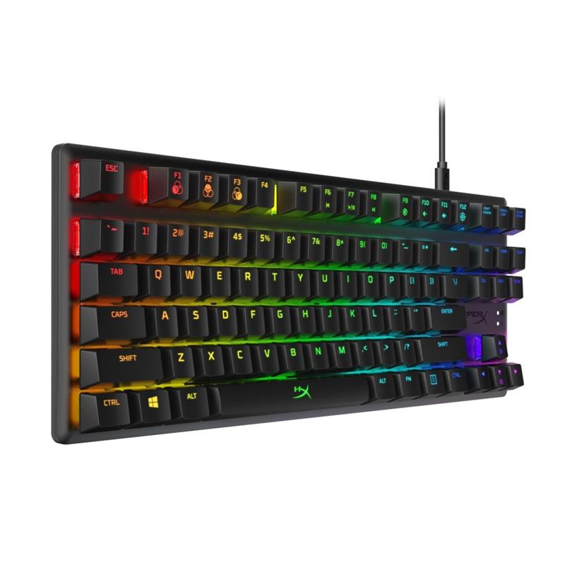 HyperX Alloy Origins Core - Mechanical Gaming Keyboard - HX Red (US Layout) toetsenbord USB QWERTY Amerikaans Engels Zwart