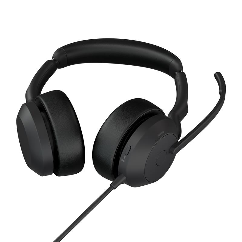 Jabra Evolve2 50 Headset Bedraad Hoofdband Kantoor/callcenter USB Type-A Zwart