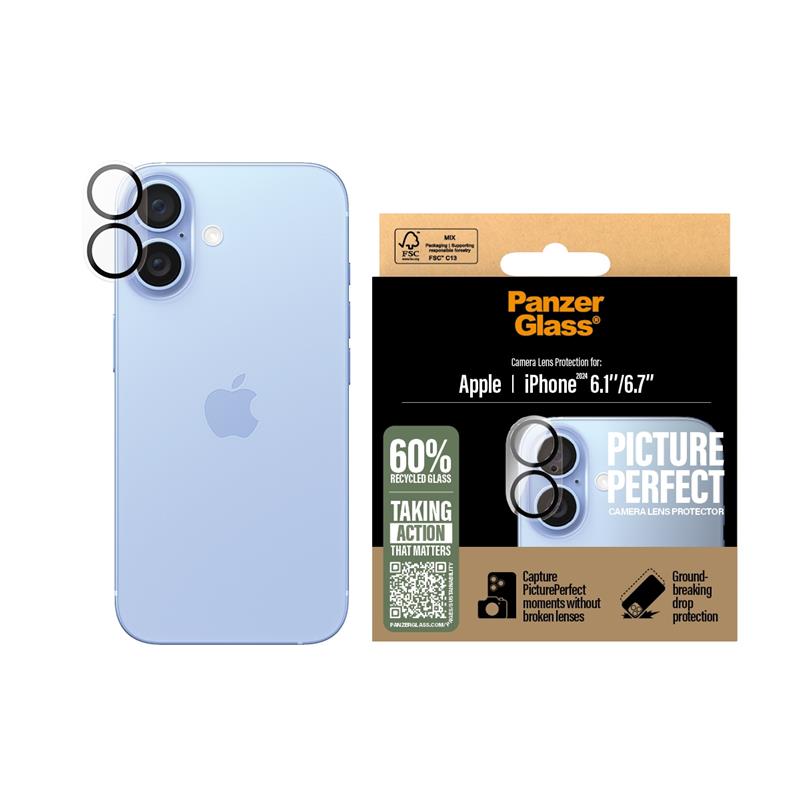 PanzerGlass PG PP Lens Protect iPhone 16 6.1/6.7Inch