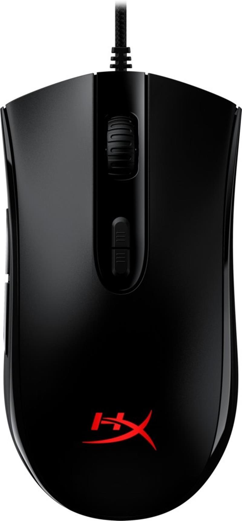 HP HyperX Pulsefire Core - Gaming Mouse (Black) muis Ambidextrous USB Type-A Optisch 6200 DPI