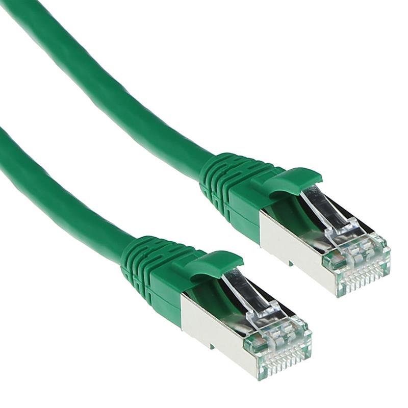 ACT FB6700 netwerkkabel Groen 0,5 m Cat6a S/FTP (S-STP)