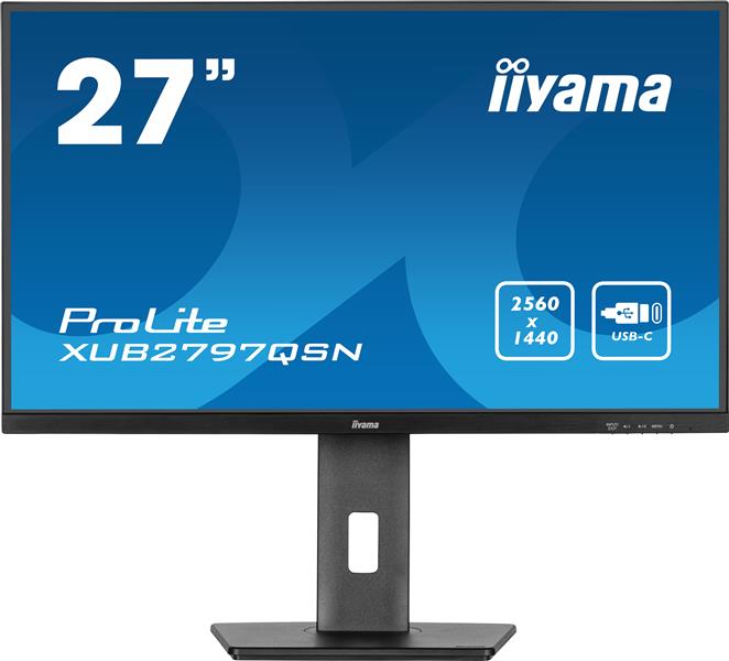 iiyama ProLite XUB2797QSN-B1 computer monitor 68,6 cm (27"") 2560 x 1440 Pixels Wide Quad HD LED Zwart