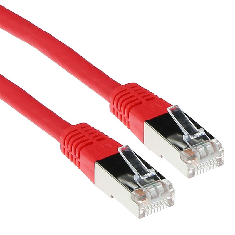 ACT Patchcord SSTP Category 6 PIMF, Red 30.00M netwerkkabel Rood 30 m