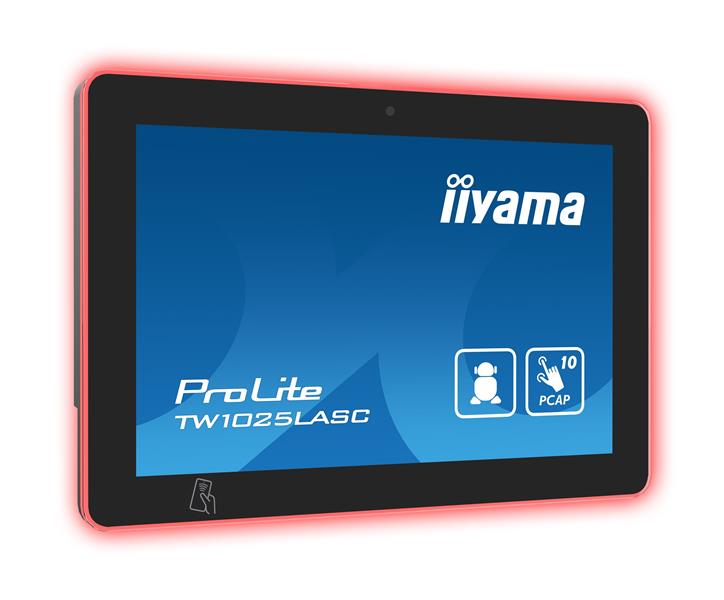 iiyama TW1025LASC-B1PNR beeldkrant Kiosk-ontwerp 25,6 cm (10.1"") LED Wifi 450 cd/m² HD Zwart Touchscreen Type processor Android 24/7